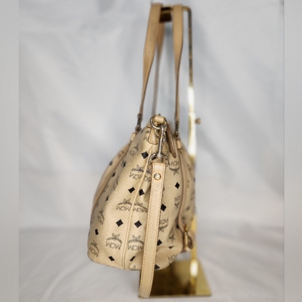 MCM Cream Viesto Two-way Crossbody Shoulder Bag - Picture 5 of 9